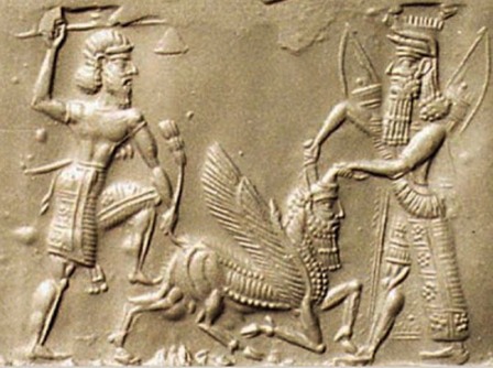 Gilgamesh_and_Enkidu_battle_Humbaba - Copia